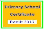 Primary School Certificate Result 2013